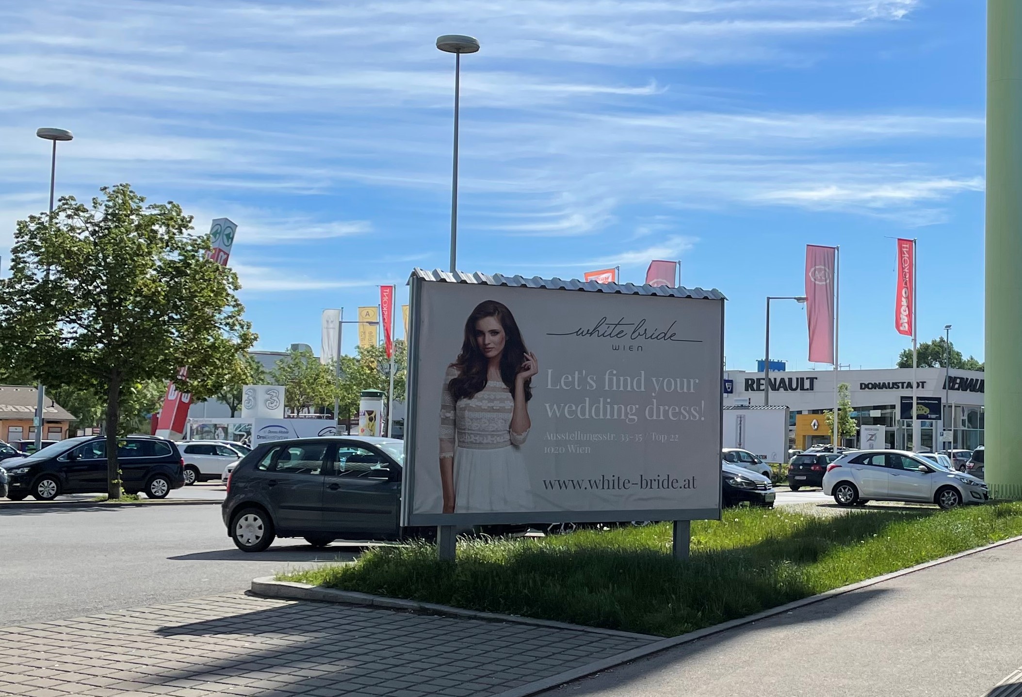 Plakatfläche white bride